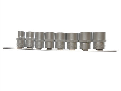 BlueSpot Tools 01524 3/8in Drive Socket Set on Rail Metric, 8 Piece B/S01524