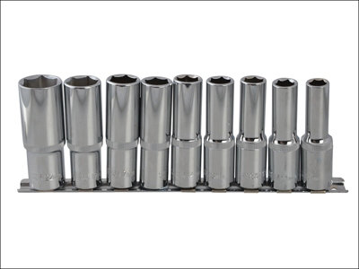 BlueSpot Tools 01541 Deep Socket Set of 9 Metric 1/2in Square Drive B/S01541