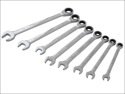 BlueSpot Tools 04310 Ratchet Spanner Set, 8 Piece B/S04310