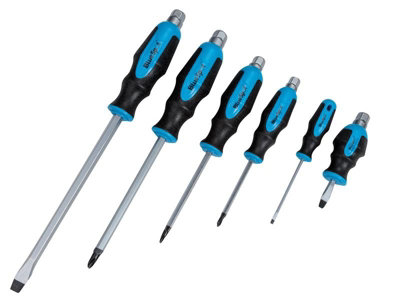 BlueSpot Tools 12068 Hex Bolster Screwdriver Set, 6 Piece B/S12068