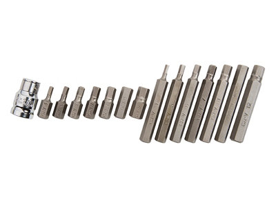 BlueSpot Tools 1513 Hex Bit Set, 15 Piece B/S1513