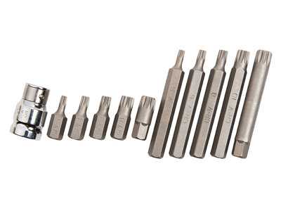BlueSpot Tools 1515 Spline Bit Set, 11 Piece B/S1515