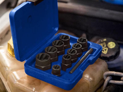 BlueSpot Tools 1539 Bolt Remover Set 9-19mm 10 Piece B/S1539
