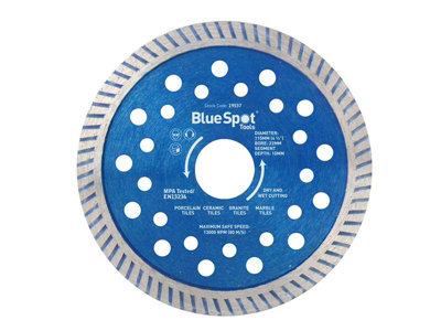 BlueSpot Tools 19537 Turbo Cutting Disc 115 x 22mm B/S19537