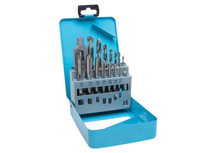 BlueSpot Tools 20512 Drill & Tap Set, 15 Piece B/S20512