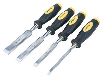 BlueSpot Tools 28004 Chisel Set Double Colour Handle Set, 4 Piece B/S28004