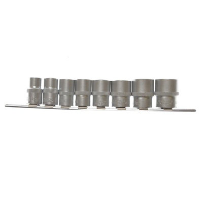 Bluespot Tools 3/8in Drive Socket Set On Rail, 8 Piece Multi Colour ...