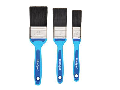 BlueSpot Tools 36011 Soft Grip Synthetic Paint Brush Set, 3 Piece B