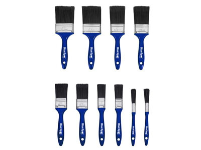 BlueSpot Tools 36018 Synthetic Workshop Paint Brush Set 10 Piece B/S36018