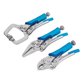 BlueSpot Tools 6528 Mini Locking Pliers Set, 3 Piece B/S6528