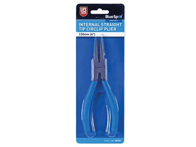 BlueSpot Tools 8703 Circlip Pliers Internal Straight 150mm (6in) B/S8703