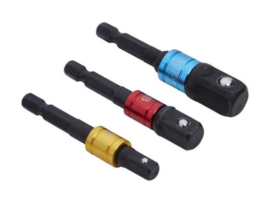 BlueSpot Tools - Colour-Coded Impact Socket Adaptor Set, 3 Piece