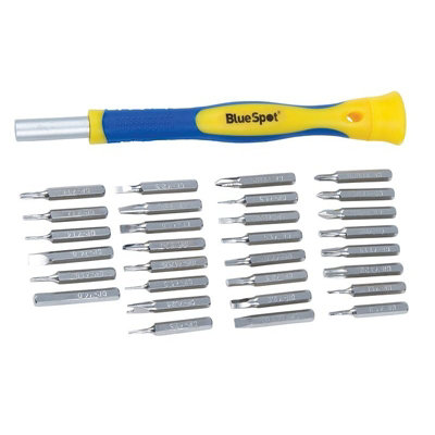 Bluespot Tools Precision Driver Set, 31 Piece Multi Colour (One Size)