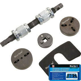 BlueSpot Universal Adjustable Pin Brake Caliper Repair Kit Wind Back Tool Set