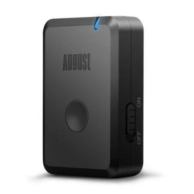 Adattatore Trasmettitore Bluetooth August MR250B – AptX Low Latency, Per Cuffie, Nero