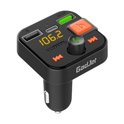Bluetooth FM Transmitter AU23 with LED display and USB Memory Port