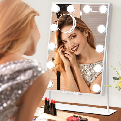 Bluetooth Hollywood Vanity Mirror with Wireless Charging