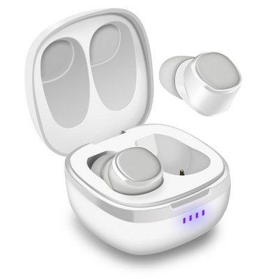 Bluetooth Wireless Earbuds with Mic, Charging Case, DSP Noise Cancelling, 25h Battery, 4 Sizes of Silicone Cover - August EP800W