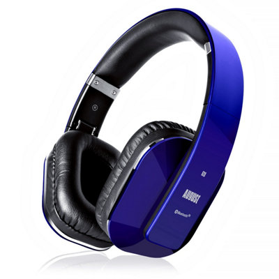 Bluetooth Wireless Over Ear AptX Low Latency NFC Headphones with Mic, Custom EQ App, Warm Rich Bass, Comfort Design- August EP650L