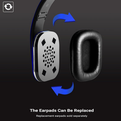 Bluetooth Wireless Over Ear AptX Low Latency NFC Headphones with Mic, Custom EQ App, Warm Rich Bass, Comfort Design- August EP650L