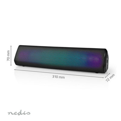 Bluetooth Wireless Speaker RGB Light LED Speaker Bar Desktop Bedside Cool