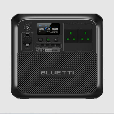 BLUETTI AC180 1152Wh 1800W Portable Power station for camping & outdoor+Drone charging