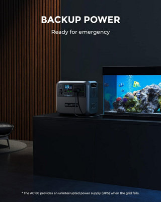 BLUETTI AC180 Power Station 1800W LiFePO4 PV120 Flexible Solar Panel 120W Mono - 4