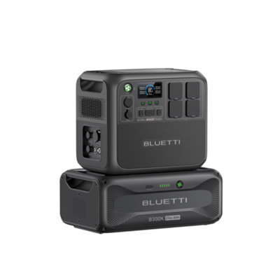 BLUETTI AC200L Expandable Power Station 2,400W 2,048Wh with B300K Expansion Battery 2,764.8Wh