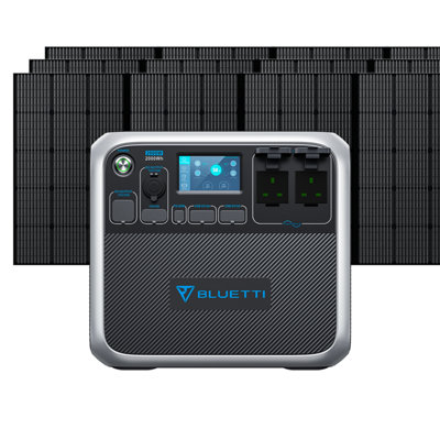 BLUETTI AC200P Portable Power station 2000Wh 2000W +3PCS 350W Solar Panel for Home& Outdoor Power Price Comparisons | Compare The Build