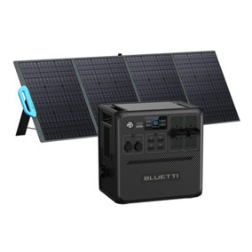 BLUETTI AC240+PV200 Powerstation, 1536Wh/2400Wh Solar Generator, IP65 Waterproof Battery, Emergency Battery for RV, Camping