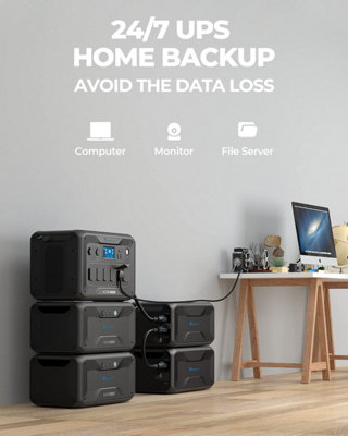 BLUETTI AC300 + B300K Home Battery Backup 3 - 6
