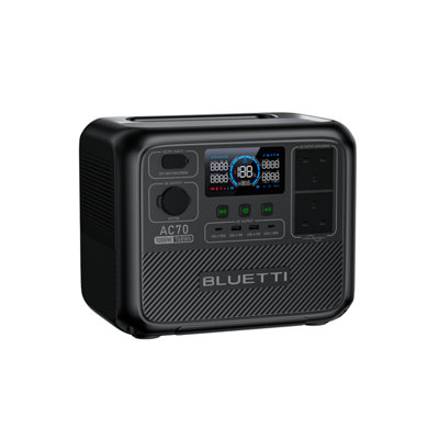 BLUETTI AC70 1000W 768Wh Portable Power station for camping & outdoor+Drone charging BLUETTI