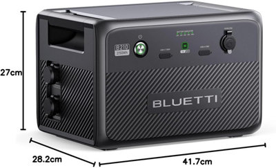 BLUETTI B210 Expansion Battery Backup, 2150Wh Capacity DC Power Source ...