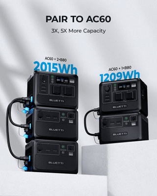BLUETTI B80 806Wh LiFePO4 Expansion Battery