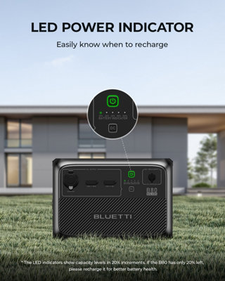 BLUETTI B80 806Wh LiFePO4 Expansion Battery - 4