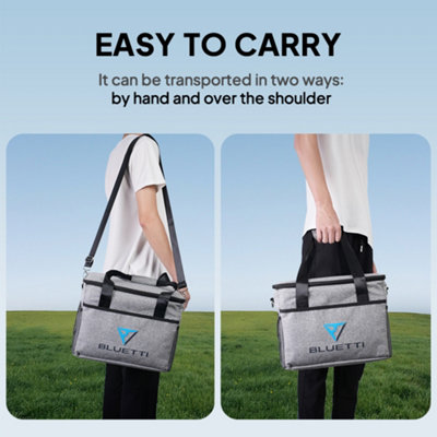 BLUETTI Carrying Case Bag for EB3A EB70 EB55 AC50S Portable Power Station Grey - 5