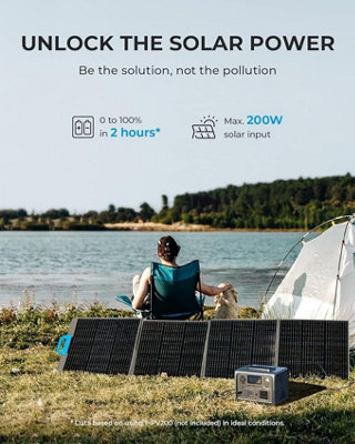 BLUETTI EB3A Portable Power Station 600W 268Wh POWERBANK