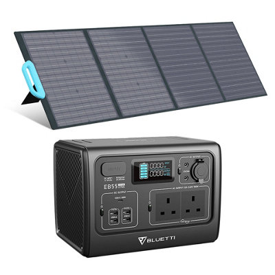 BLUETTI EB55 Portable Power station 537Wh 700W +1PCS 200W Solar Panel for Home& Outdoor Power Price Comparisons | Compare The Build