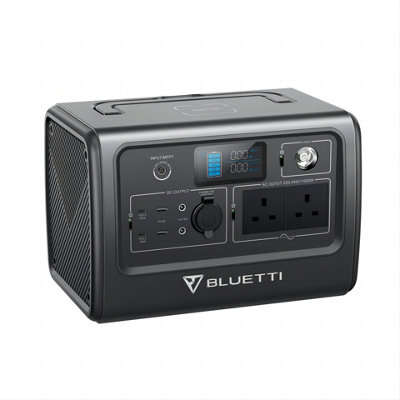 BLUETTI EB70 Gray solar generator 1000W 716Wh LiFePO4 Battery Buy EB70 and get a free grey backpack