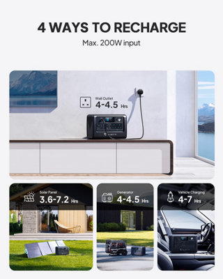 BLUETTI EB70 Gray solar generator 1000W 716Wh LiFePO4 Battery Buy EB70 and get a free grey backpack - 4