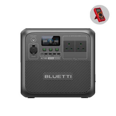 BLUETTI Portable Power Station AC180 1152Wh LiFePO4 Battery Backup 1800W Off-grid Solar Generator for Camping