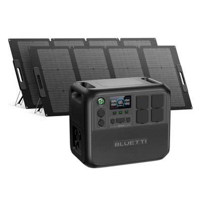 BLUETTI Portable Power Station AC200L 2400W 2048Wh with 2 120W Solar Panel