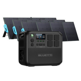 BLUETTI Portable Power Station AC200L with 3 200W Solar Panel Included, 2048Wh/2400W