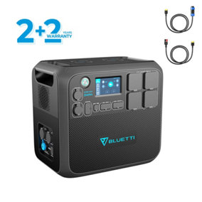 BLUETTI Portable Power Station AC200MAX 2048Wh LiFePO4 Battery Backup 2200W Solar Generator 12V/30A RV Cable Included