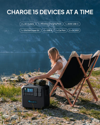 BLUETTI Portable Power Station AC200MAX and 2xB230 Expansion Battery 6144Wh Expandable Power Station LiFePO4 Battery Pack - 4