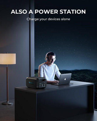 BLUETTI Portable Power Station AC200MAX and 2xB230 Expansion Battery 6144Wh Expandable Power Station LiFePO4 Battery Pack - 6