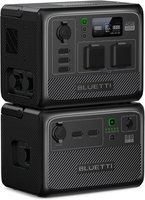 BLUETTI Power Station AC60 and B80 External Battery 1209Wh LiFePO4 For Camping Price Comparisons | Compare The Build