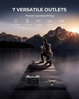 BLUETTI Power Station AC60 and B80 External Battery 1209Wh LiFePO4 For Camping - 3