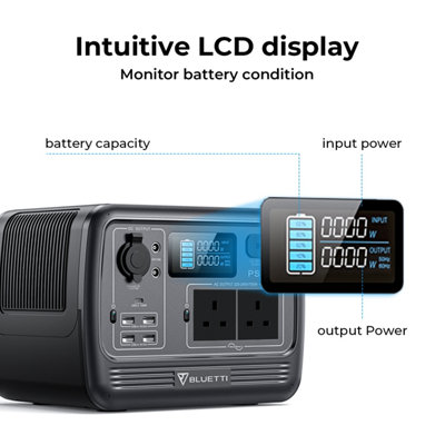 BLUETTI PS54 Portable Power Station 700W 537Wh LiFePO4 Battery Solar Generator for Road Trip Home Use Vanlife Off-grid Camping - 5