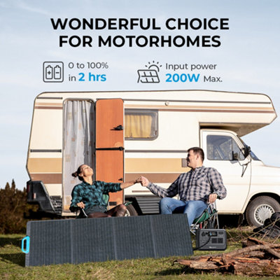 BLUETTI PS54 Portable Power Station 700W 537Wh LiFePO4 Battery Solar Generator for Road Trip Home - 6